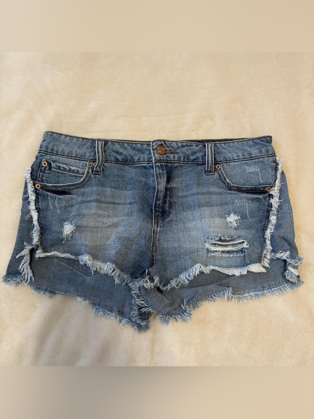 Vintage Havana Distressed Denim Shorts